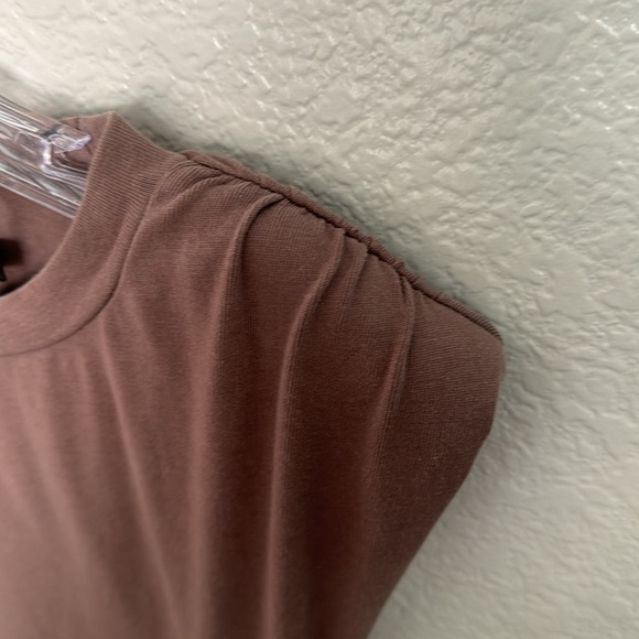Code x Mode Tan Shoulder-Pad Dress Size XS - Picture 2 of 4
